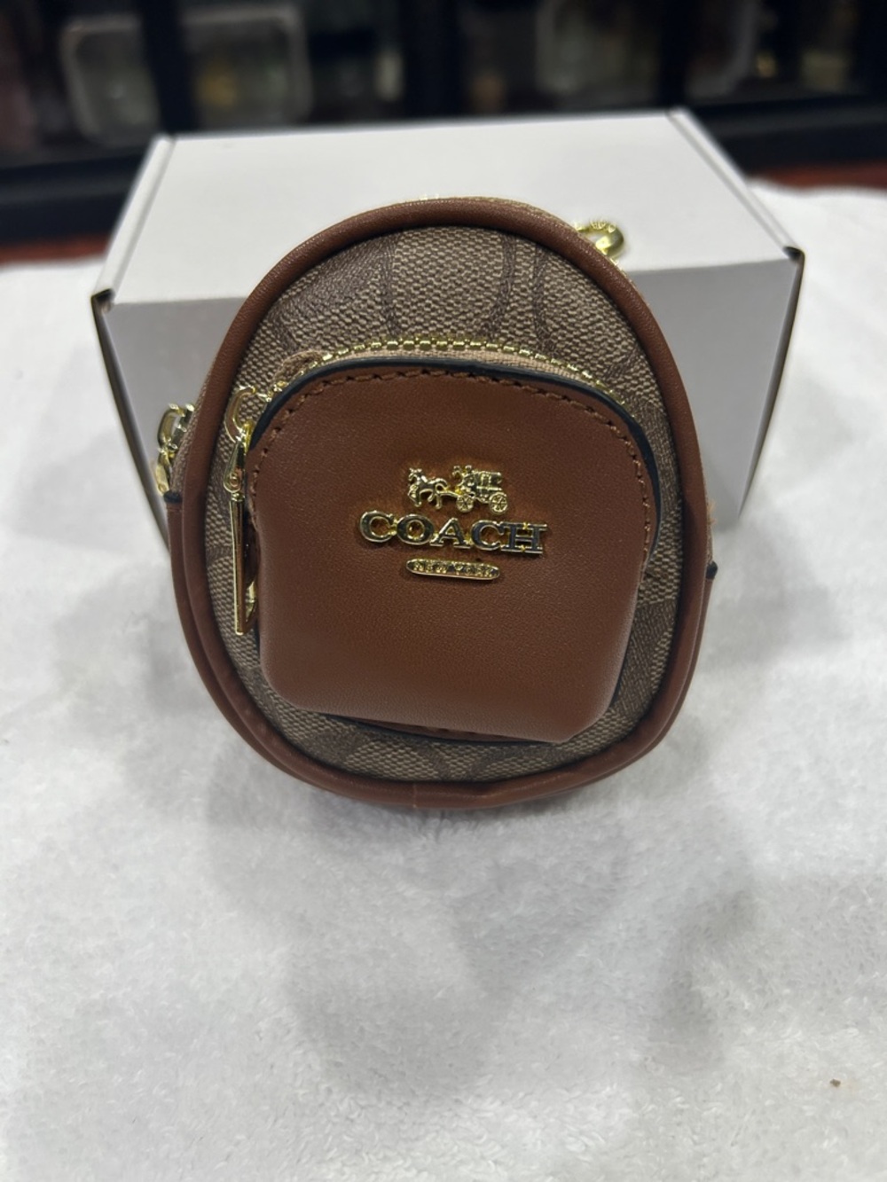 Coach keychain pouch